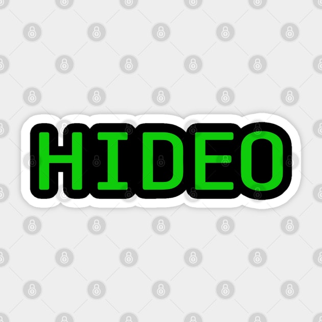 Hideo Sticker by allysontx